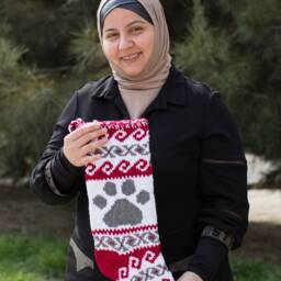 Personalized Holiday Heirloom Christmas Knit Stocking. Custom Colors, Names. Monogrammed Ethnic Stockings. Shipped From Azerbaijan - thumbnail 4