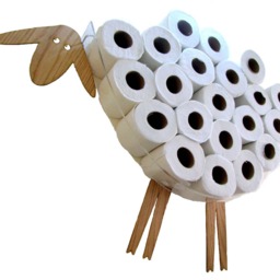 Shelf-Sheep For Storing Of Toilet Paper Rolls With A Roll Holder-Lamb - thumbnail 3