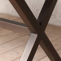 Chelsea Extendable Live Edge Brown Oak Dining Table - thumbnail 4