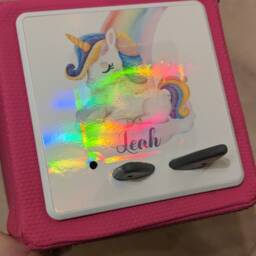Personalized Unicorn Rainbow Toniebox Topper Protective Vinyl Sticker - thumbnail 4