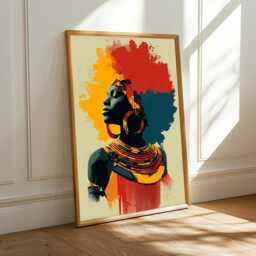 Regal Portrait With Beads Wall Art Print - Poster Only - thumbnail 2