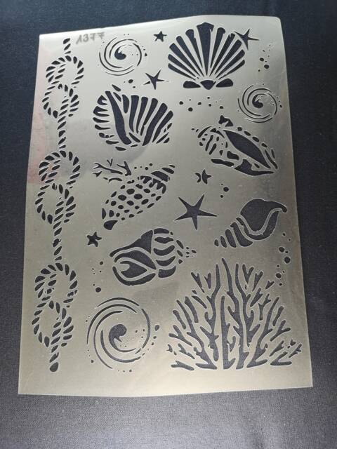 Underwater Stencil, Flexible, Reusable, 125Micron, Wall Decor, Home Decor, Furniture Painting, Card Making, Craft Stencil From Bitofeverythingbyb