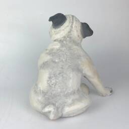 Pug Urn, Pet Memorial, Portrait Custom, Pug, Dog Portrait, Art, Gifts For Lovers, Clay Sculpture, Sculpture - thumbnail 2