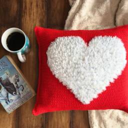 Heart Crochet Pillow Pattern, Beginner Valentine Gift - PDF Pattern - thumbnail 4