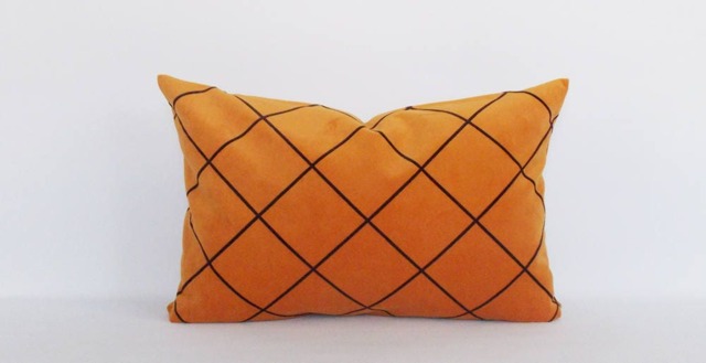 Mustard Velvet Pillow Cover Cotton Bolster, Decorative Throw - image 1