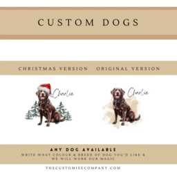 Personalised Cushion Cover Or Custom Pet Pillow With Dog Design, Ideal Christmas Decorations Gifts For Lovers Or Remembrance Gift - thumbnail 4