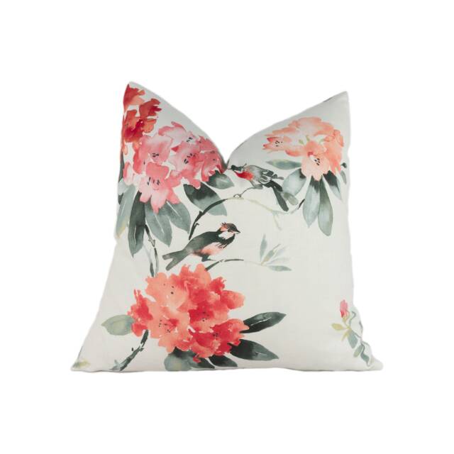Sanderson - Rhodera Coral Stunning Designer Cushion Cover Home D??cor Throw Pillow - image 1