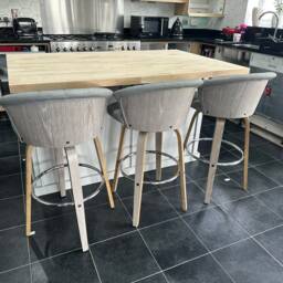 The Wessex Bespoke Custom Made To Order Kitchen Island Breakfast Bar Oak Top - thumbnail 3