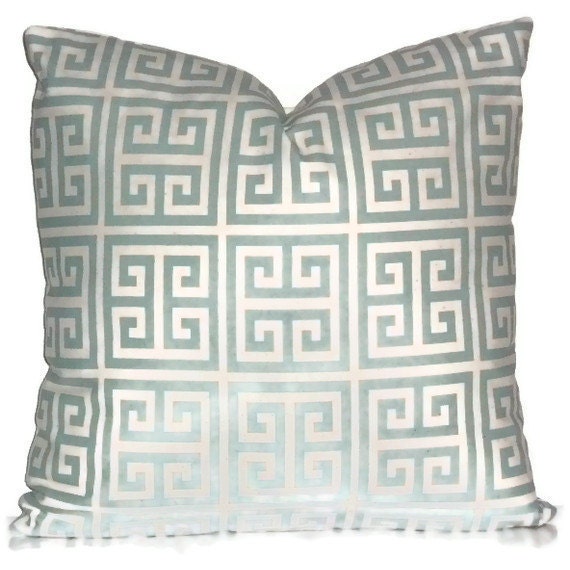 Premier Prints Towers in Village Blue & Natural Decorative Pillow Cover , 20 - image 1