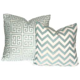 Premier Prints Towers in Village Blue & Natural Decorative Pillow Cover , 20 - thumbnail 4