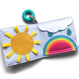 Baby First Book, Baby Shower Gift, Soft Learning Sensory Book From Six Months - thumbnail 2
