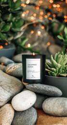 Cucumber Melon Soy Wax Candle Vegan Natural Essential Oil Spa Gift For Her Aromatherapy New Home - thumbnail 1