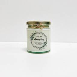Well Done Gift - Candle Personalised For Her You Did It Congratulations Amazing - thumbnail 3