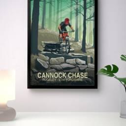Cannock Chase Mountain Bike Trail Art Print - thumbnail 3