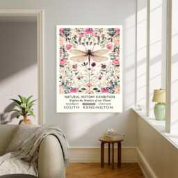 Natural History Exhibition Print, Vintage Art Prints Wall Print, Butterfly Nature Botanical Wall Art Vintage Print - thumbnail 2