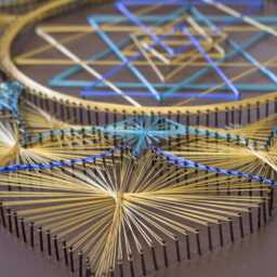string Art Sri Yantra Sacred Geometry Meditation Wall Art Home Decor D??cor Mandala Zen 3D New Age Spiritual Gift, Yoga - thumbnail 2