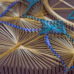 string Art Sri Yantra Sacred Geometry Meditation Wall Art Home Decor D??cor Mandala Zen 3D New Age Spiritual Gift, Yoga - thumbnail 4