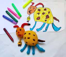 Custom Crochet Toy From Child's Drawing 12 Inch 30cm Made To Order Etsy's Pick - thumbnail 1