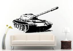 Old Vintage Classic War Army Military Tank Wall Decal Vinyl Sticker Mural Room Decor L677 - thumbnail 1