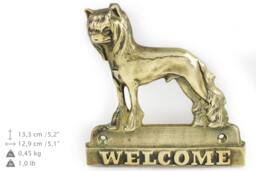 Chinese Crested Dog, Dog Welcome, Hanging Decoration, Limited Edition, Artdog