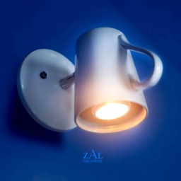 Sconce, Coffee Mug. Wall Light, Ceiling Light. Adjustable Beam