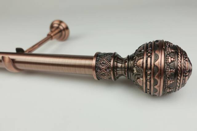 "Copper Curtain Pole Set " - image 1