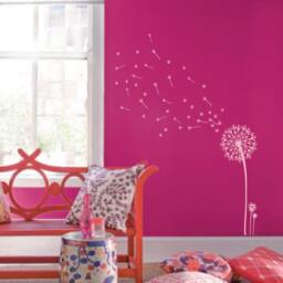 "Dandelion & Seeds Blowing in The Wind Wall Nursery Decal 1156 - Choose Color 60"" High X 20.5" - thumbnail 2