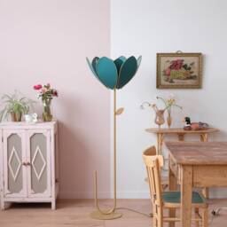 Floor Lamp & Lampshade Double Flower - Jungle Green - thumbnail 2