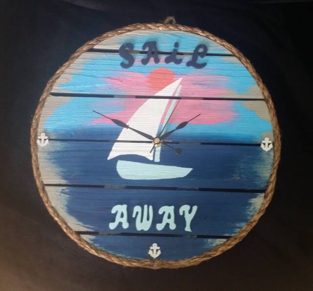 Nautical Sail Away Clock - image 1