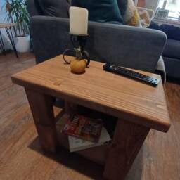 Rustic Side Table/ Any Size/ Bedside Table/Small Table/Wooden Coffee Table/Reclaimed Wood Table/Rustic Magazine Rack - thumbnail 3