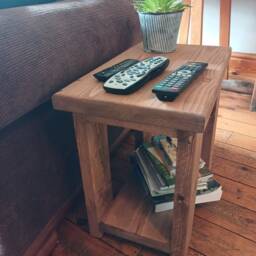 Rustic Side Table/ Any Size/ Bedside Table/Small Table/Wooden Coffee Table/Reclaimed Wood Table/Rustic Magazine Rack - thumbnail 2