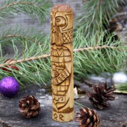 Thor - Hand Carved Norse God Figurine. Linden Wood Statuette - 7 Inches - thumbnail 2