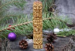Thor - Hand Carved Norse God Figurine. Linden Wood Statuette - 7 Inches - thumbnail 1