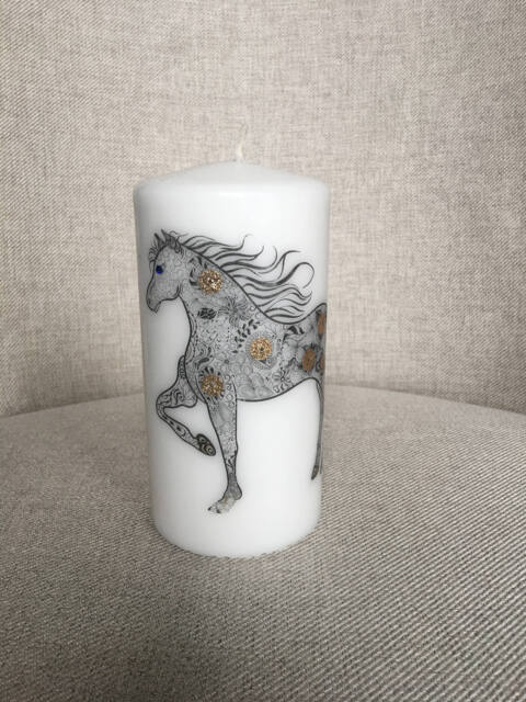 Horse Candle, Horse Gift, Lovers, Candle Favors, Personalized Candles, Customized Gift - image 1