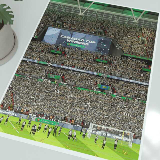 Newcastle United Carabao Cup Final Champions 2025 Print - image 1