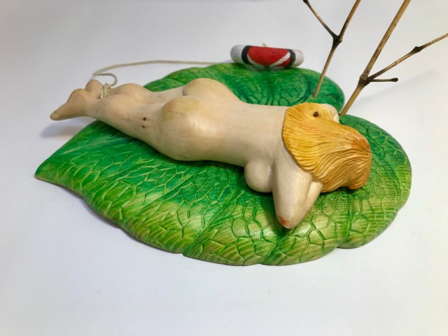 "Unique Hand Carved Figurine ""Thumbelina" - image 1