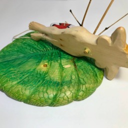 "Unique Hand Carved Figurine ""Thumbelina" - thumbnail 2