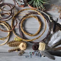 Moon Phase Wall Hanging Lunar Garland With Quartz Crystal - thumbnail 4