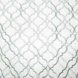 Pindler&pindler-Trabzon Spa - Window Valance/Corded Lined Rod Pocket Scalloped Embroidered Geometric Fabric - thumbnail 2