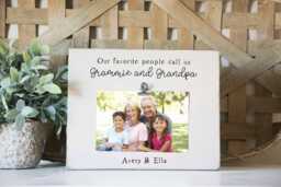 Grandparents Picture Frame, Favorite People Call Us, Personalized Frame, Custom Grandma Grandpa Mothers Day Gift, Best Grandparents - thumbnail 1