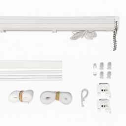 Heavy Duty Chain-Operated Metal Roman Blind Kit - Complete Set With All Accessories - thumbnail 2