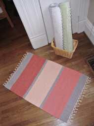 "Hand Woven Cotton Rug - 24"" X 36" - thumbnail 1