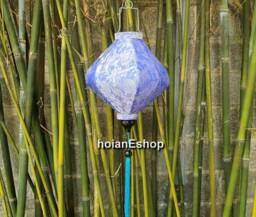 Vietnamese Silk Lanterns - Set Of 4 Bamboo Garden Party Decor