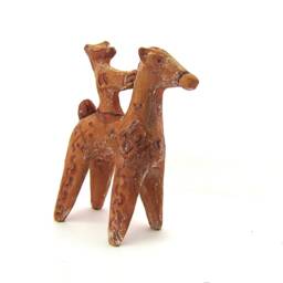 Terracotta Greek Horse & Rider , Museum Quality Art Ancient Toy Draft - thumbnail 2