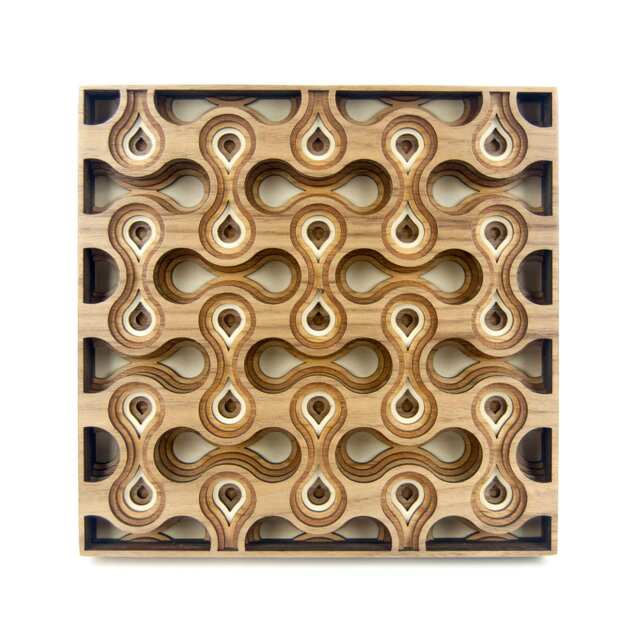 "Layered 3D Wood Art - ""Cell Division" - image 1