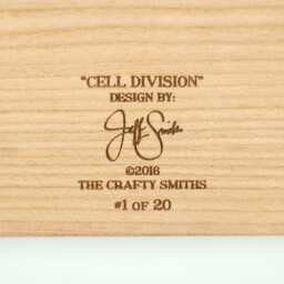 "Layered 3D Wood Art - ""Cell Division" - thumbnail 4