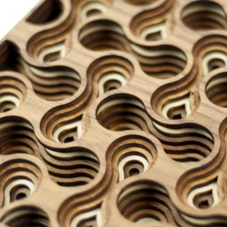 "Layered 3D Wood Art - ""Cell Division" - thumbnail 3