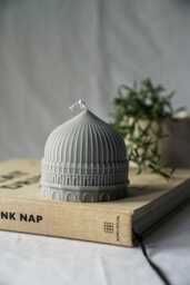 Ramadan Dome Candle - Vegan Soy Wax, Eid Mubarak Gift - thumbnail 1
