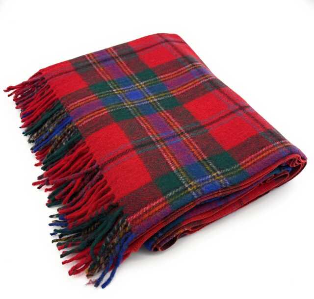 Soft Wool Tartan Blanket - 70x60 Inches Soft, Warm & Timeless Maclean Of Duart - image 1
