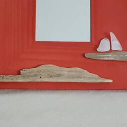 Mirror With Seaglas Ship No. Iv - thumbnail 2